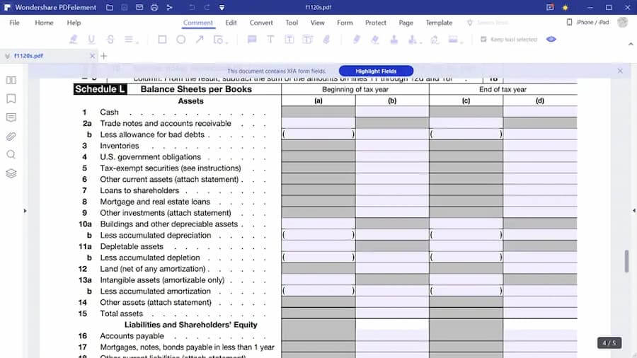 IRS Form 1120S Instructions 1 IRS Form 1120S Instructions