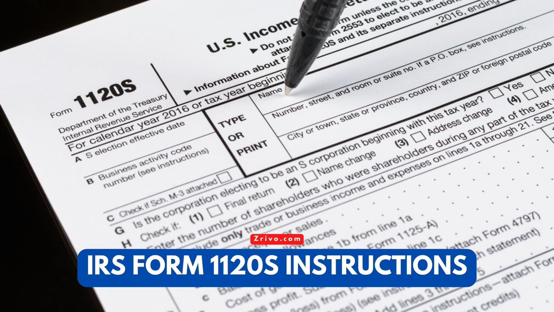IRS Form 1120S Instructions IRS Form 1120S Instructions