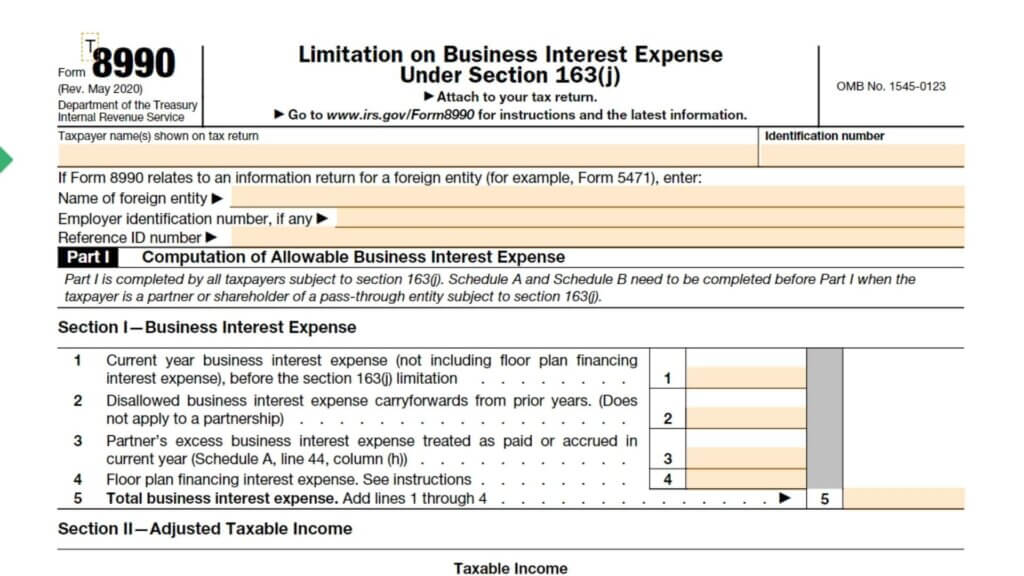Form 8990 Instructions 1 Form 8990 Instructions