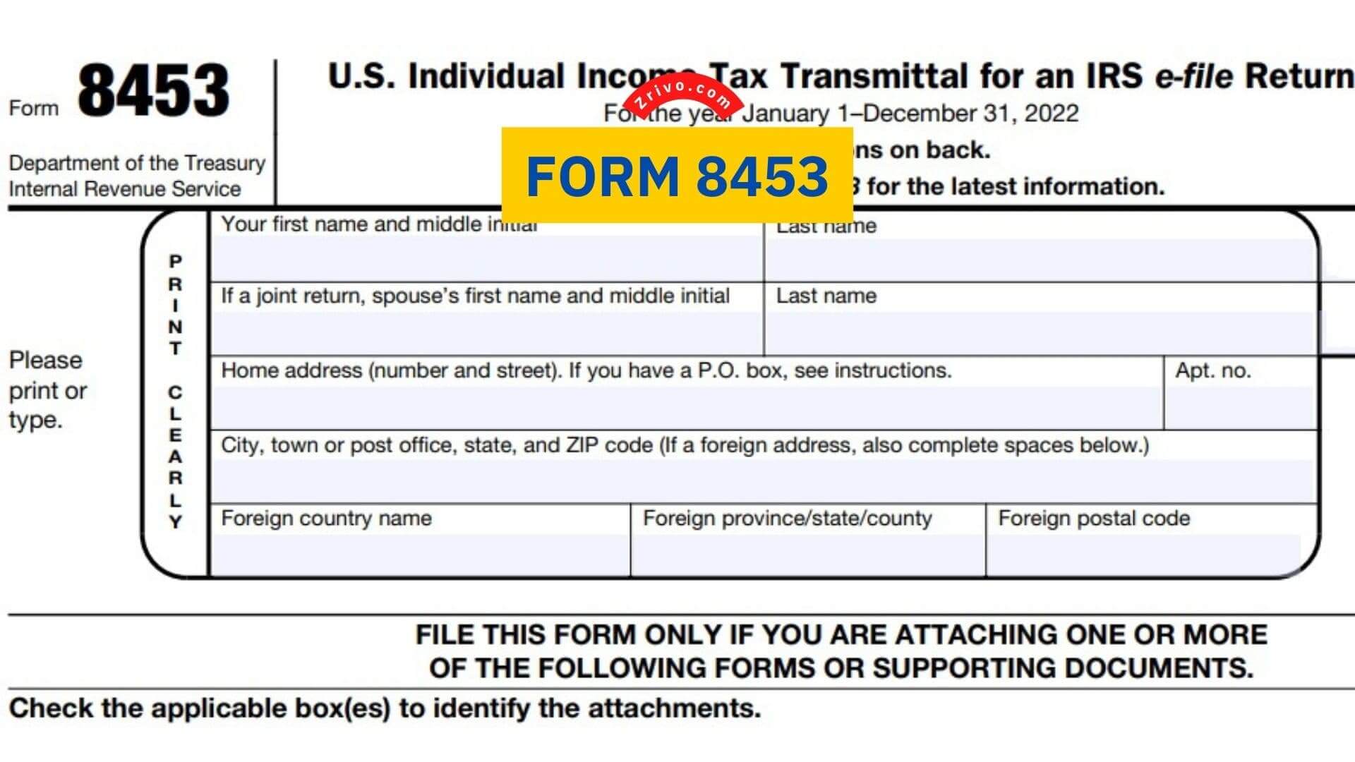 Form 8453 Form 8453