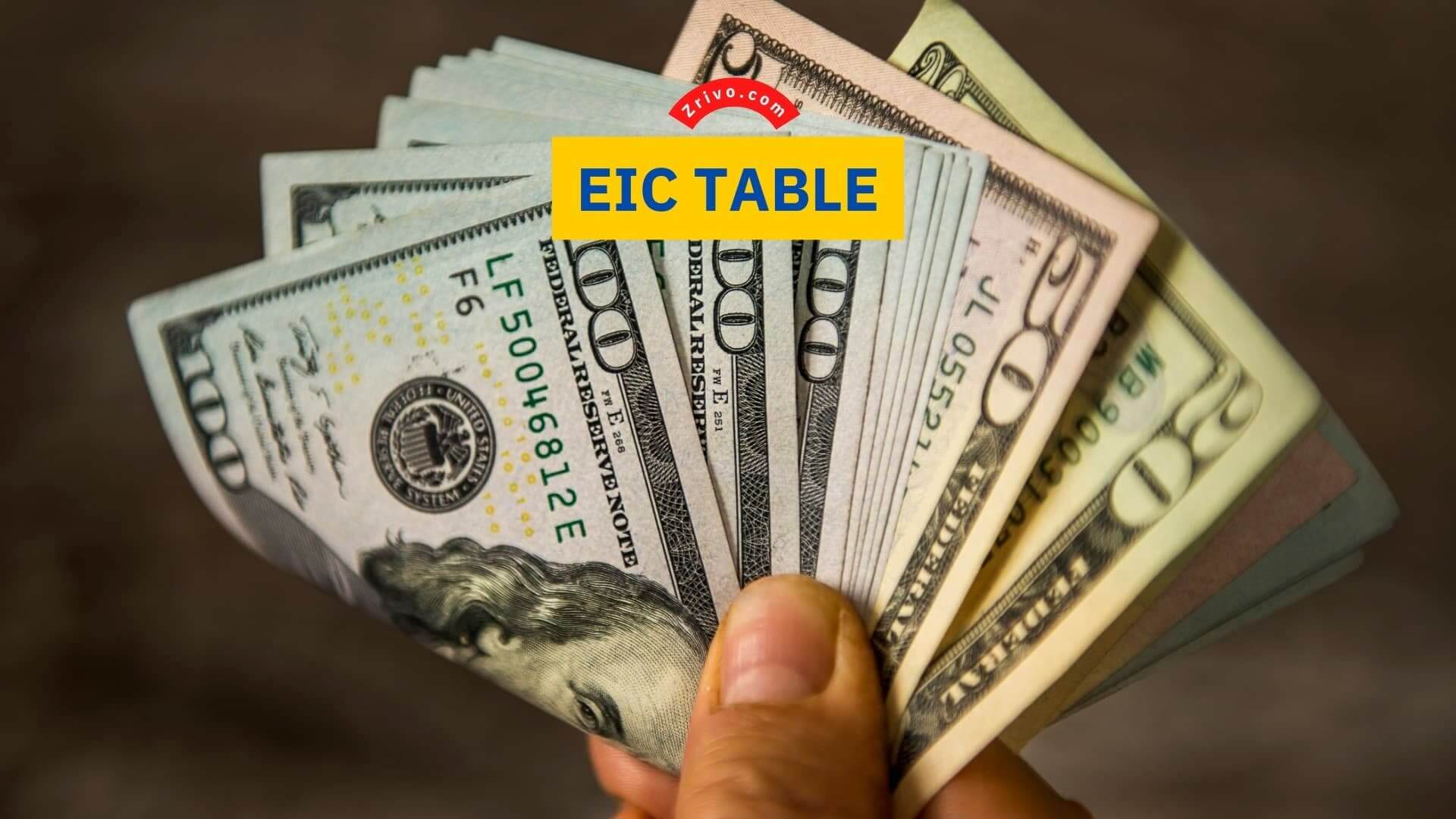EIC Table EIC Table