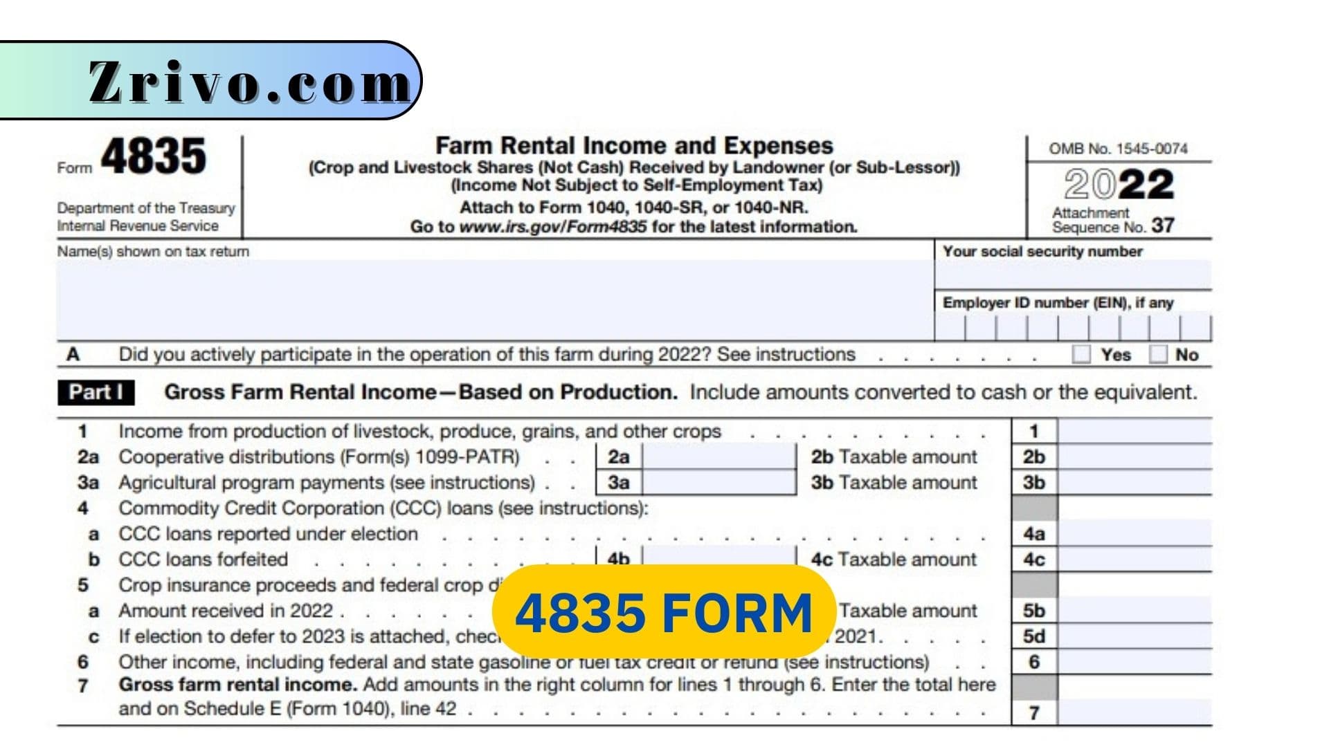 4835 Form 4835 Form