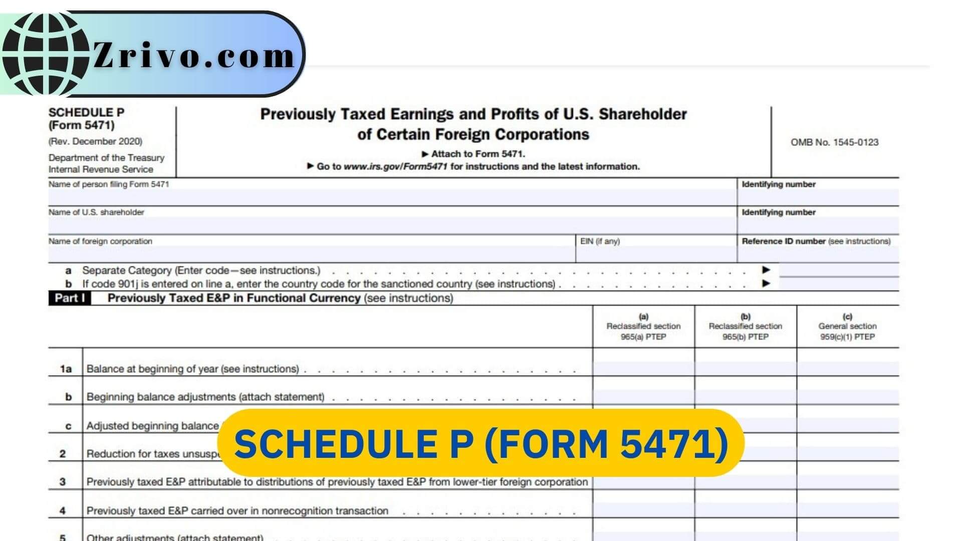 Schedule P (Form 5471) Schedule P (Form 5471)