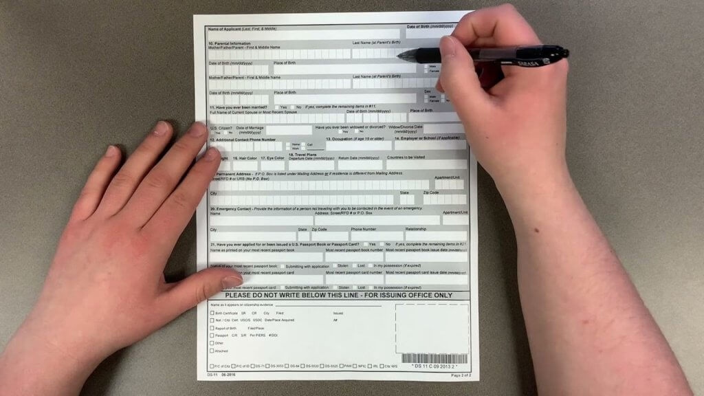 DS-11 Form 1 DS-11 Form Filing Process