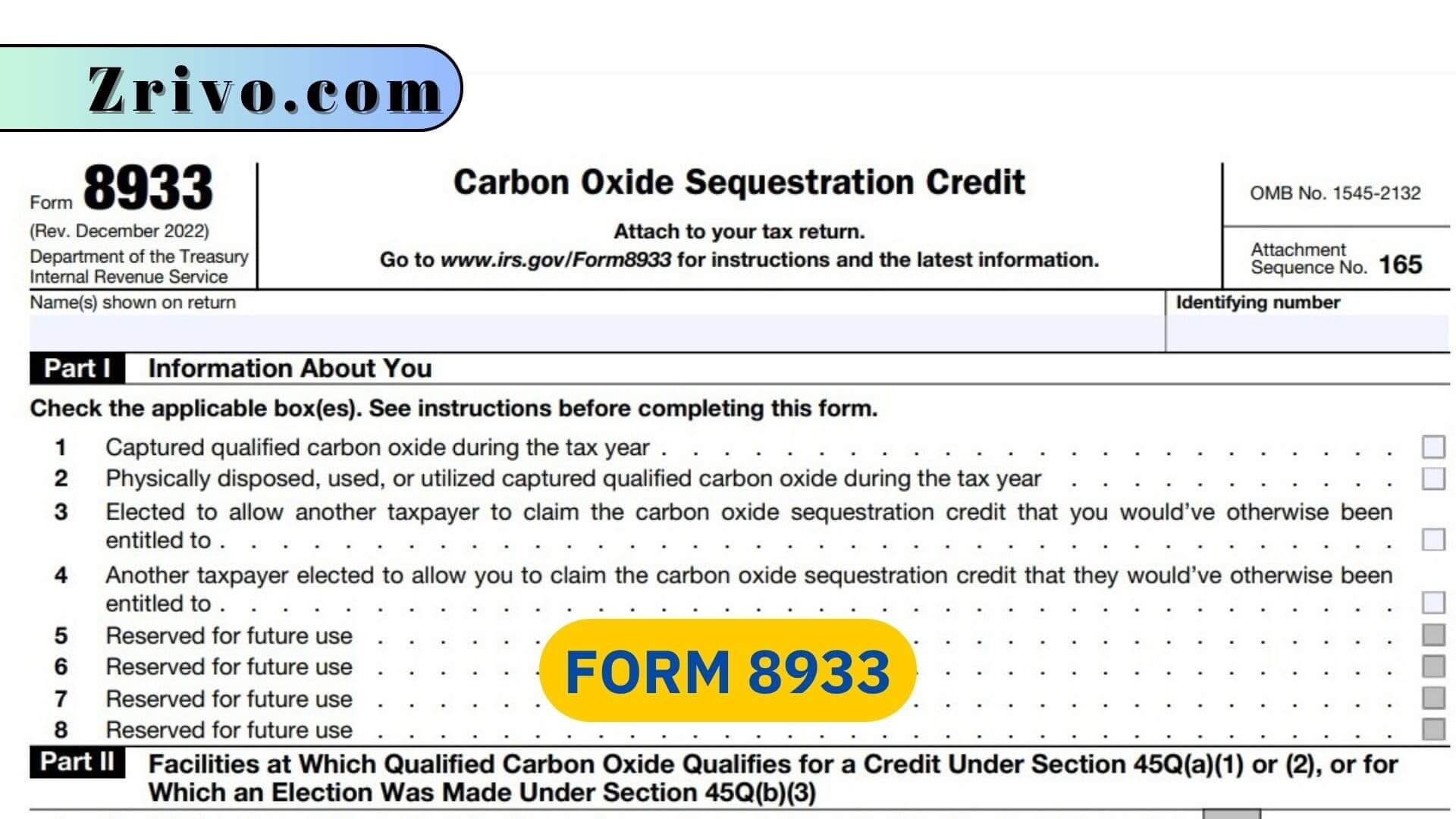 Form 8933 Form 8933