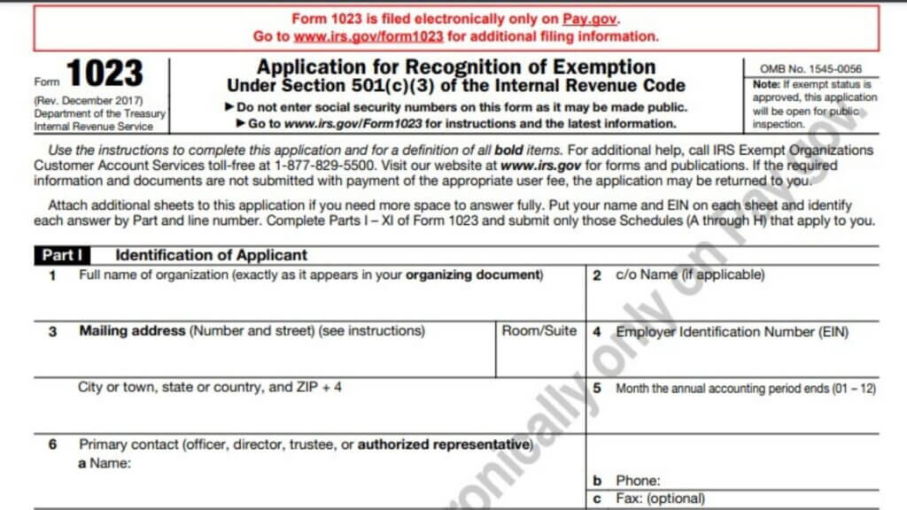 How to Register As a Non-Profit in Delaware? 1 Fill out a Form 1023