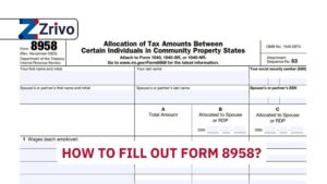 how to fill out form 8958